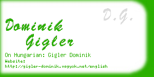 dominik gigler business card